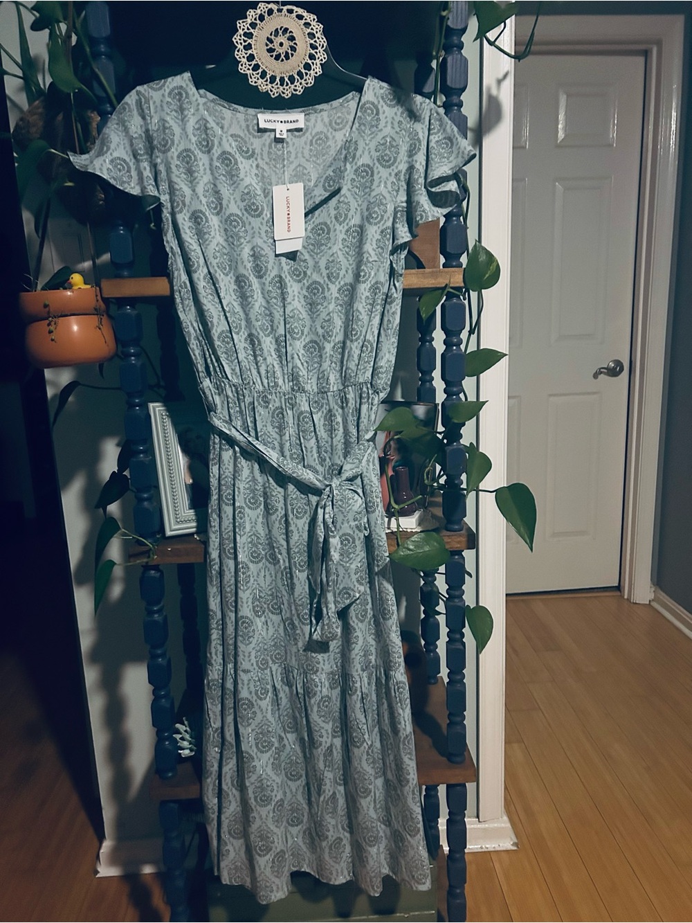 Lucky BrandSage Paisley Tiered Maxi Dress